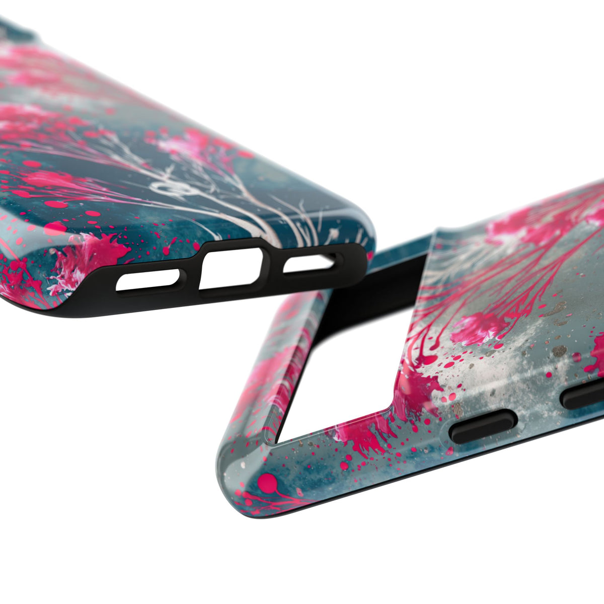 Cyber Blossom · Tough Phone Case for Pixel ·  Teal