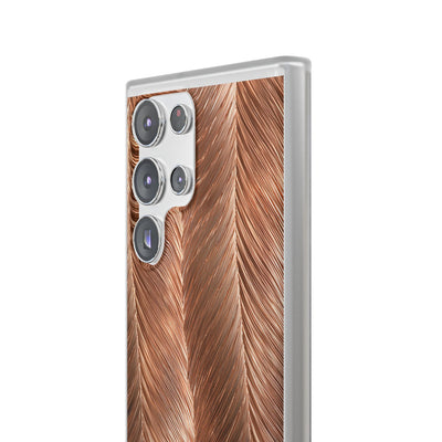 Rose Gold Weave · Lite Phone Case for Samsung · Brown