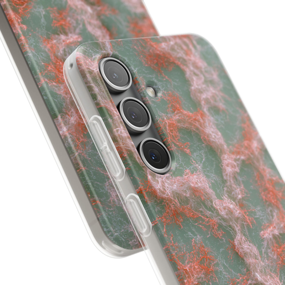 Coral Pixel Matrix · Lite Phone Case for Samsung · Green