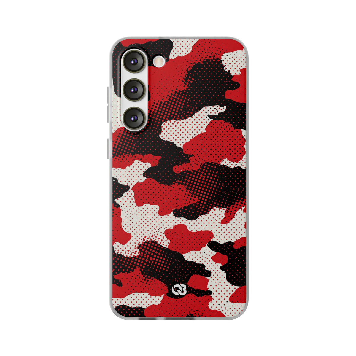 Crimson Halftone Camo · Lite Phone Case for Samsung · Red