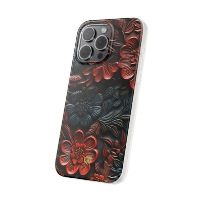 Carved Earth Bloom · Soft Phone Case for iPhone