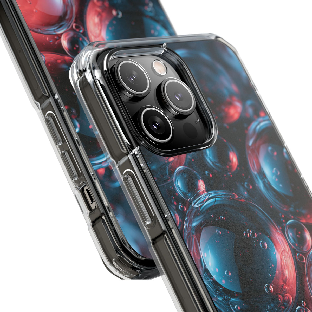 Aqua Gel Spheres · Clear Impact Magnetic Phone Case for iPhone · Blue