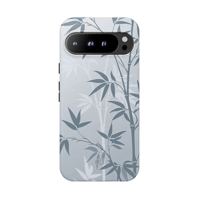 Blue Tough Phone Case for Google Pixel - Slate Bamboo Shadow