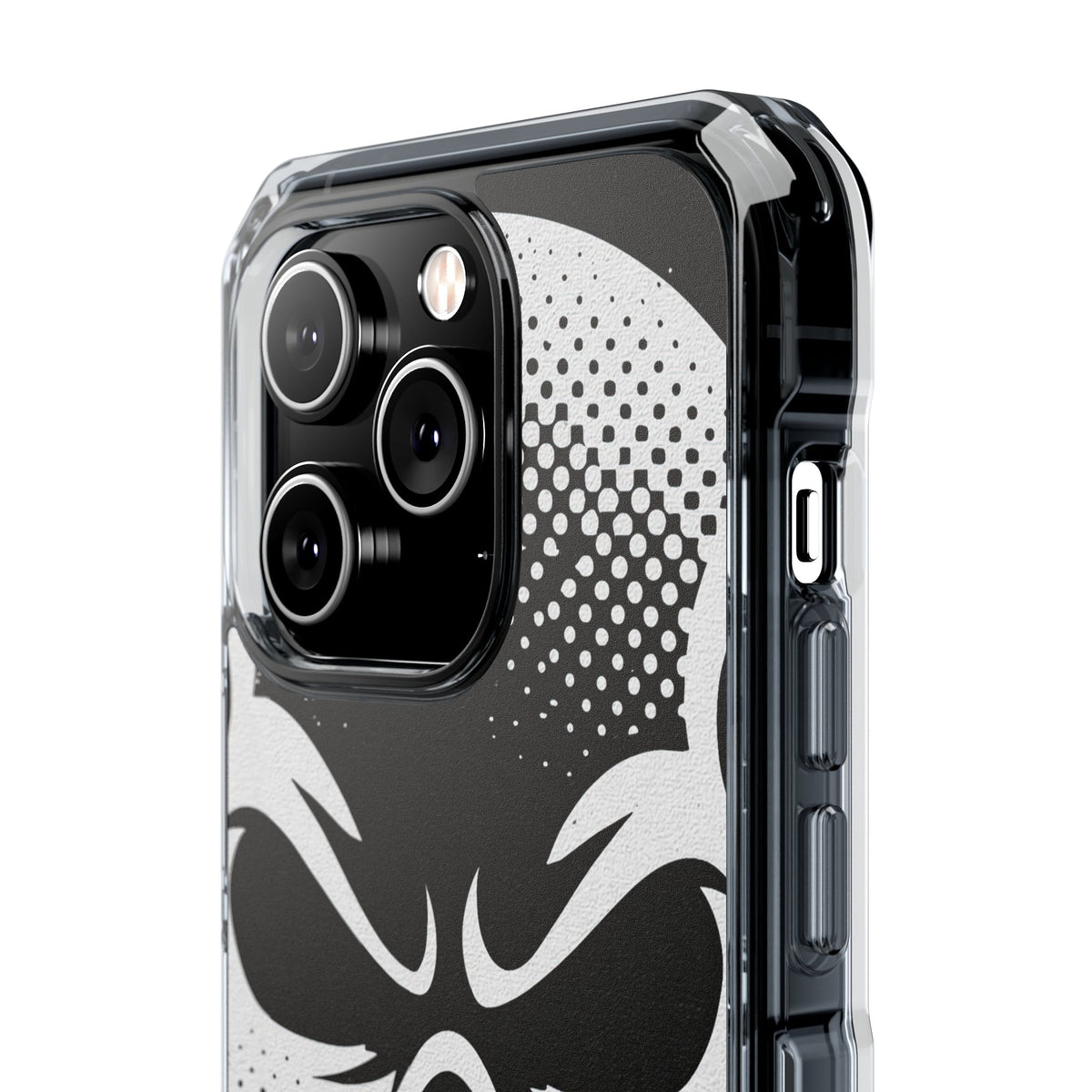 Phantom Halftone · Clear Impact Magnetic Phone Case for iPhone ·  Black