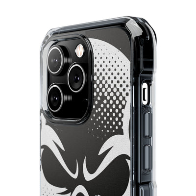 Phantom Halftone · Clear Impact Magnetic Phone Case for iPhone ·  Black