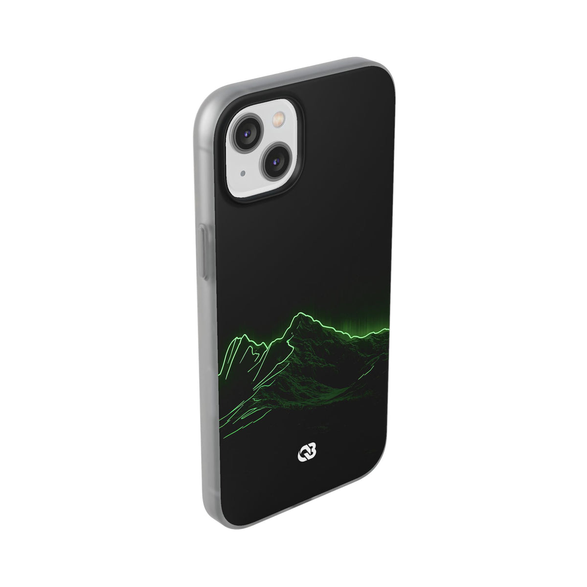 Nordic Mountain Contour · Lite Phone Case for iPhone ·  Black