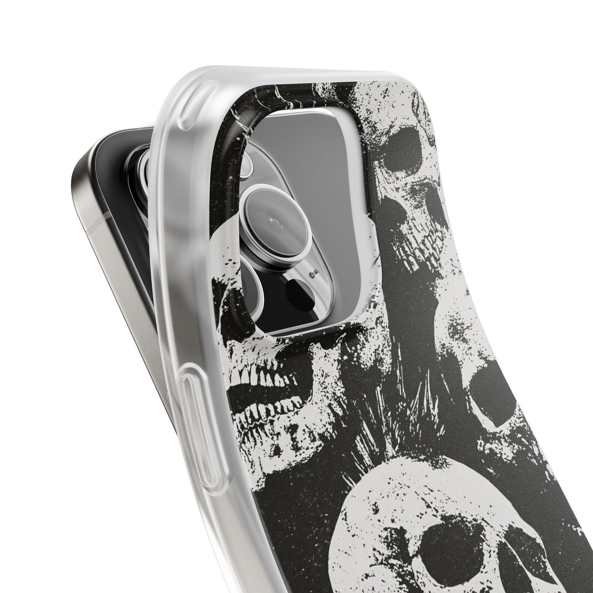 Punk Skull Riot · Lite Phone Case for iPhone ·  Black