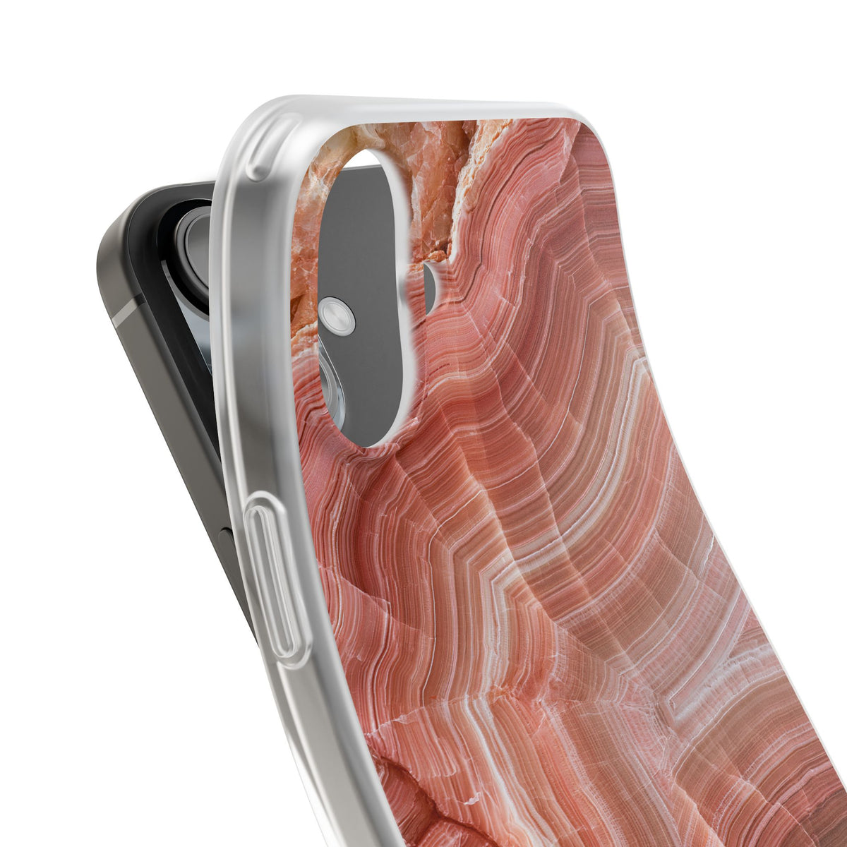 Blushing Rose Strata · Lite Phone Case for iPhone ·  Pink