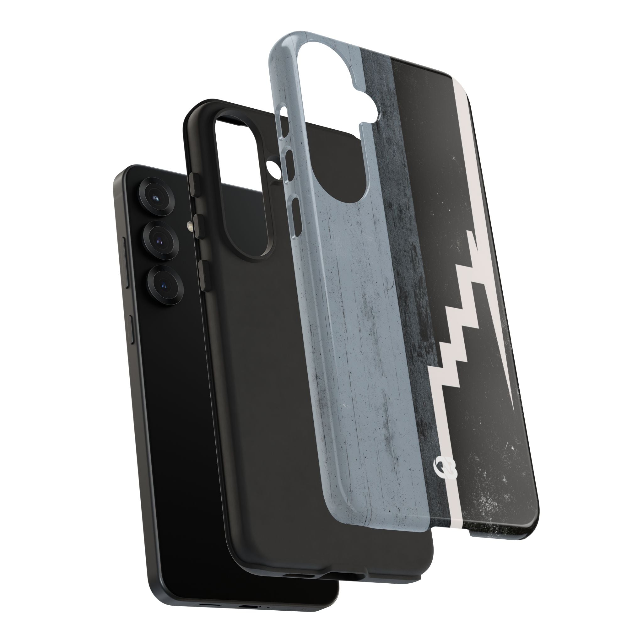 Grey Tough Phone Case for Samsung - Industrial Concrete Void