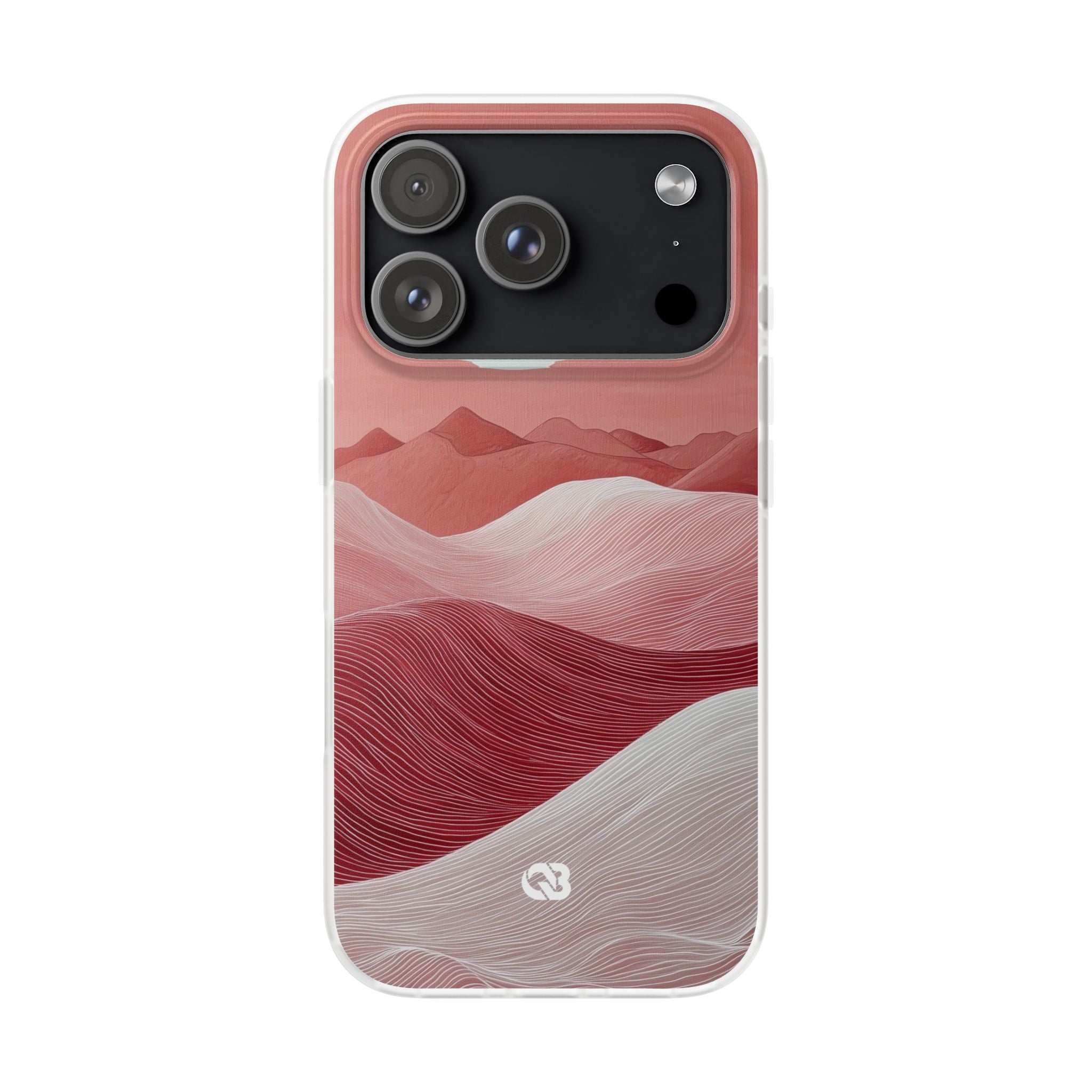 Crimson Dune Horizon · Soft Phone Case for iPhone