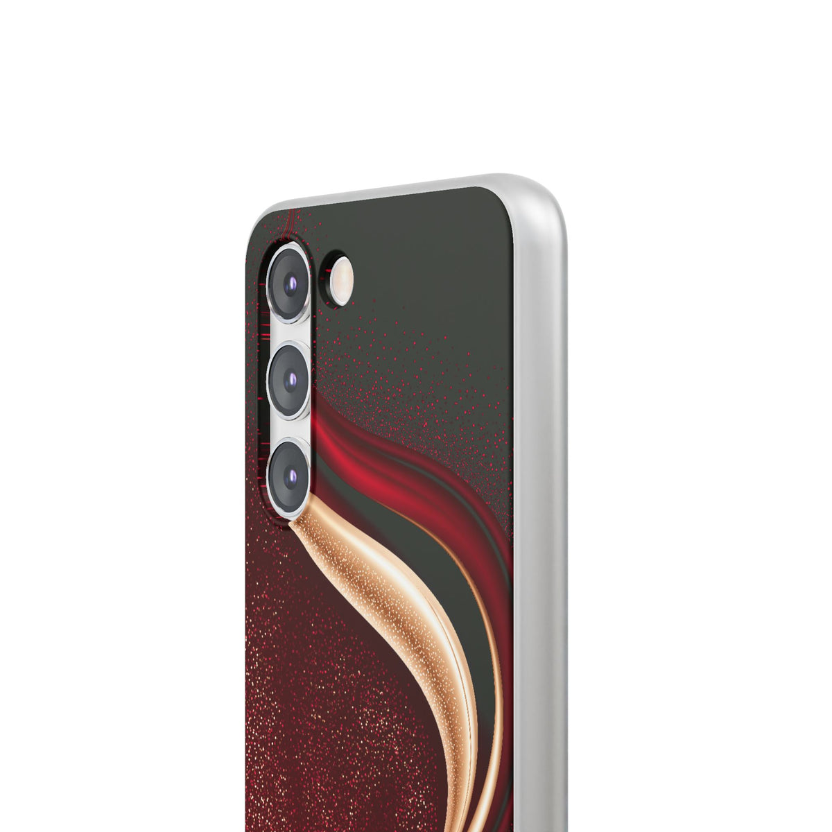 Gilded Crimson Flow · Lite Phone Case for Samsung · Red