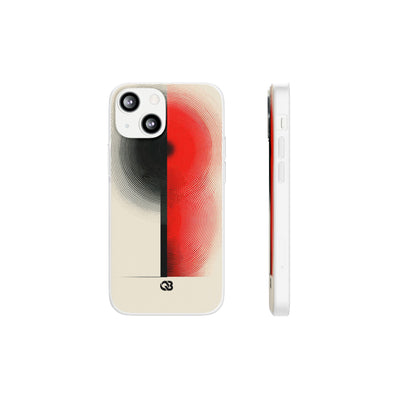 Concentric Orbit · Lite Phone Case for iPhone ·  Red