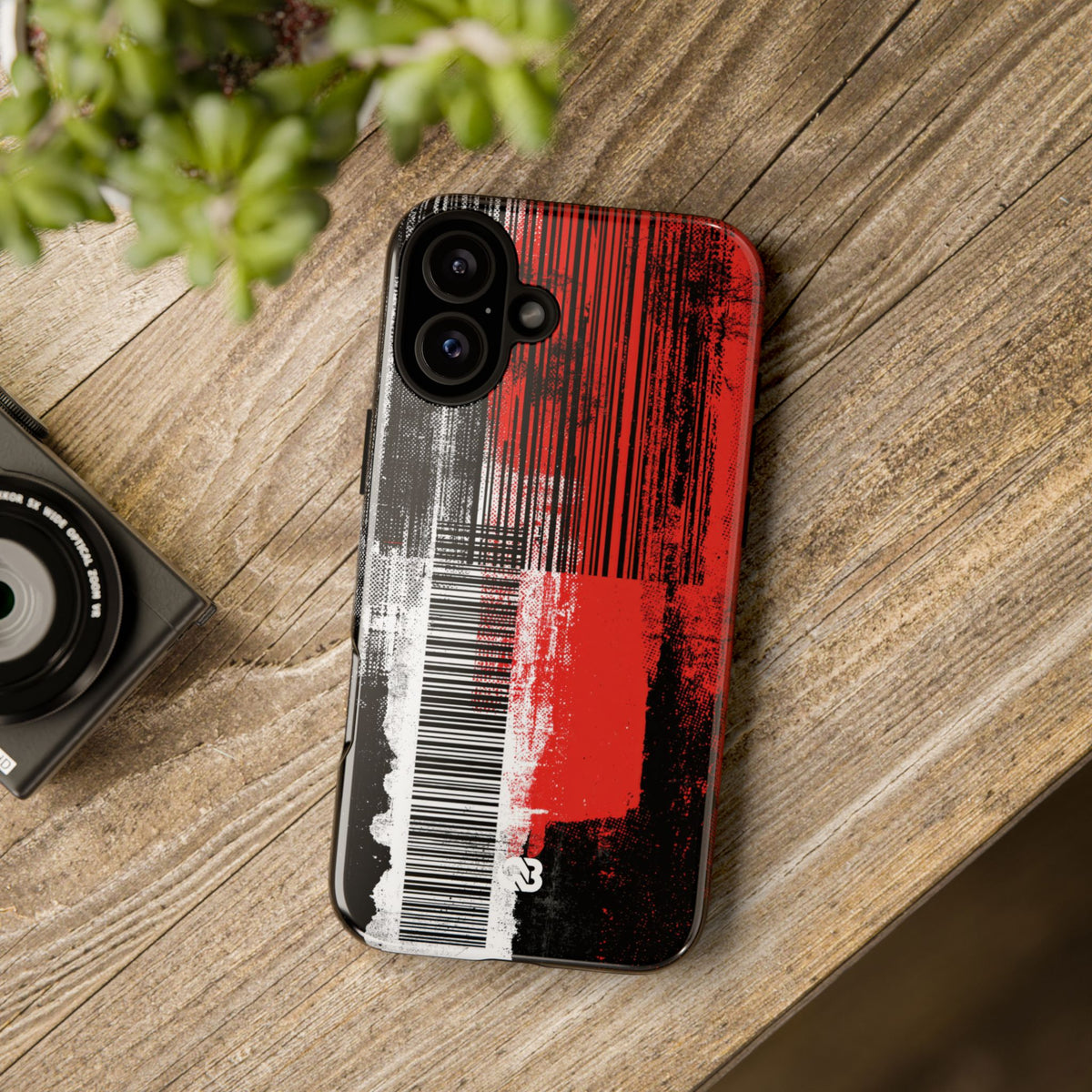 Distorted Barcode · Tough Phone Case for iPhone · Black