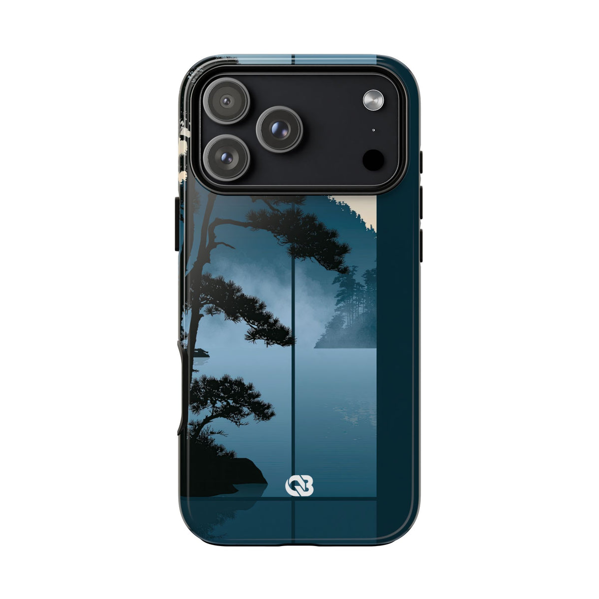 Misty Pine Horizon · Tough Phone Case for iPhone · Teal
