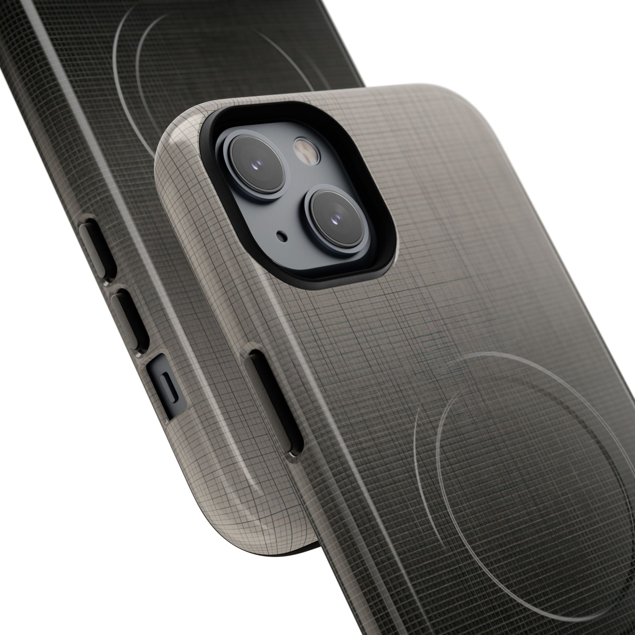 Grey Tough 2.0 Magsafe Phone Case for iPhone - Faded Sand Mesh