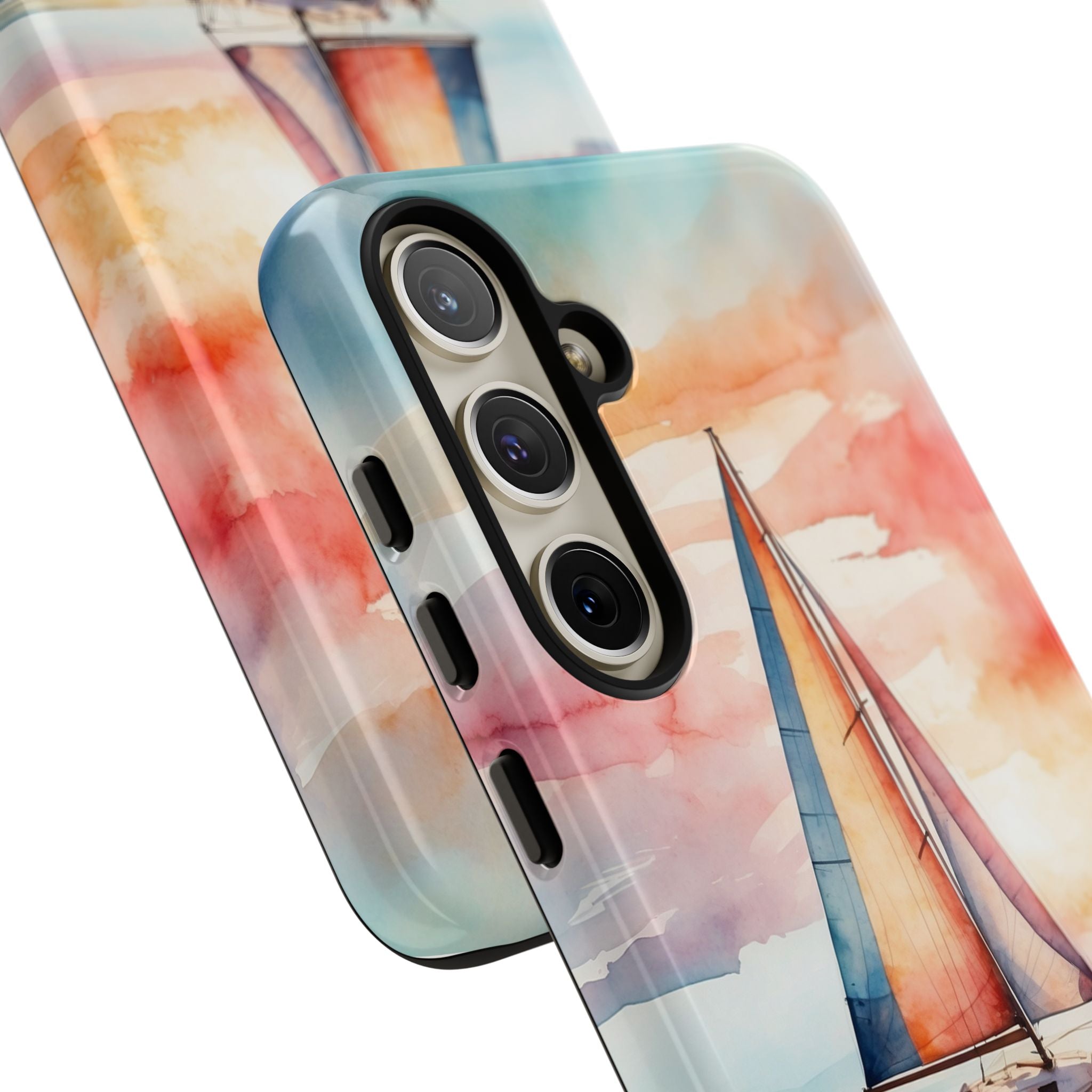 Crimson Horizon Sail · Tough Phone Case for Samsung