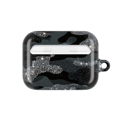 Glitter Shadow Camo · Hard Case for AirPods & AirPods Pro · Black