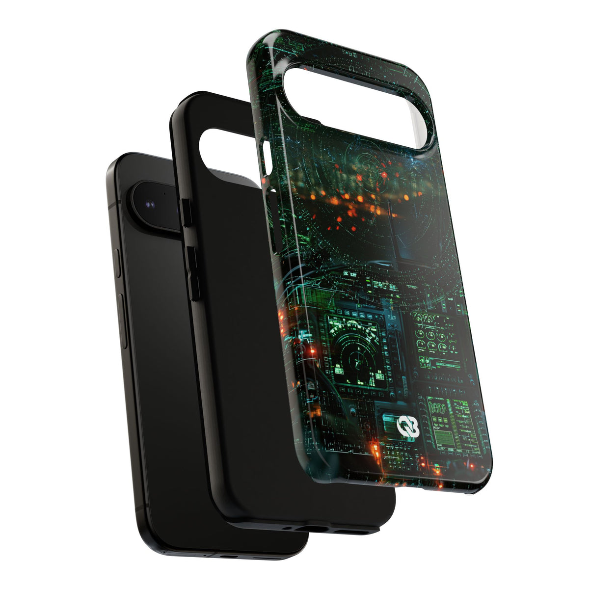 Tactical Avionics HUD · Tough Phone Case for Pixel ·  Green