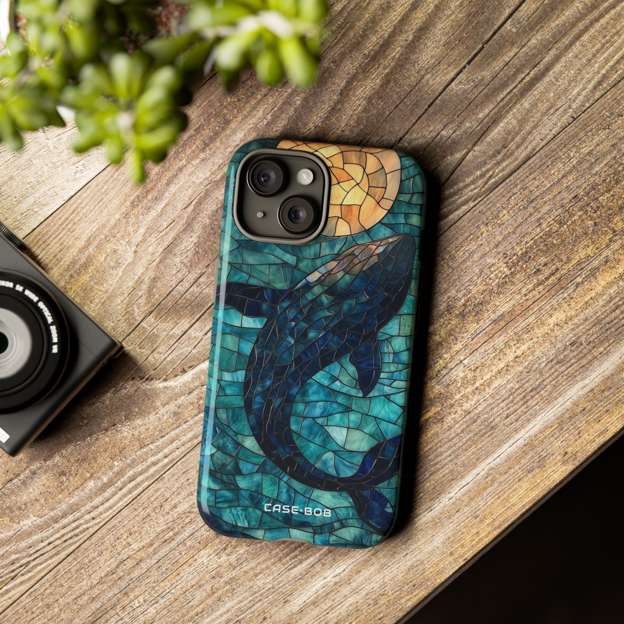 Celestial Whale iPhone 15 Case - Tough