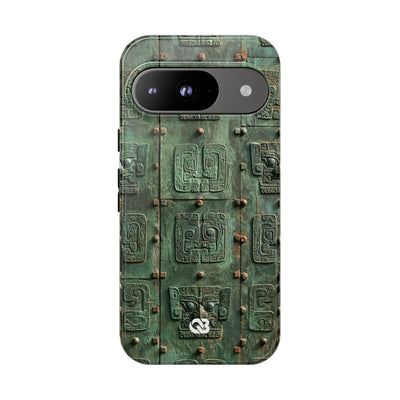 Dynastic Bronze Relief · Tough Phone Case for Pixel ·  Green