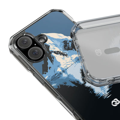 Glacial Horizon · Clear Impact Magnetic Phone Case for iPhone ·  Blue
