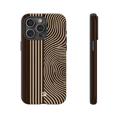 Brown Tough Phone Case for iPhone - Espresso Sand Ridge