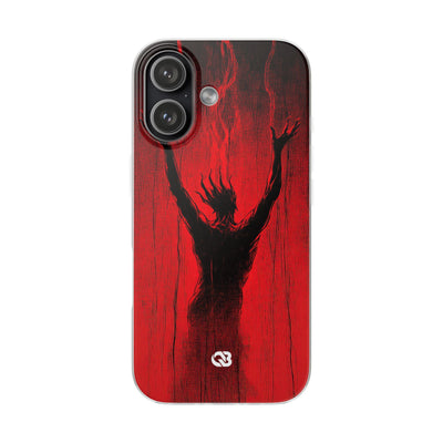 Crimson Shadow Ascent · Soft Custodia per iPhone