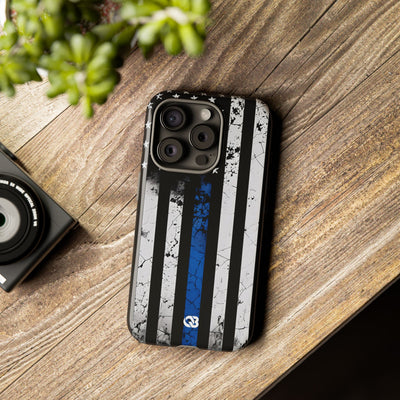 Gritty Cobalt Flag · Tough Phone Case for iPhone