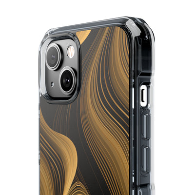 Gold Impact MagSafe Phone Case for iPhone - Molten Copper Strands