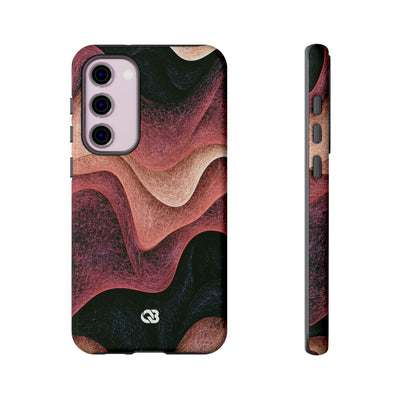 Rose Contour Waves · Tough Phone Case for Samsung · Pink
