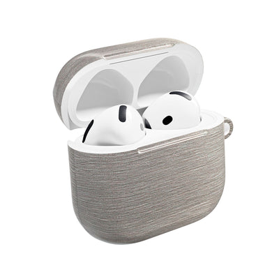 Brushed Silver Alloy · Hard Case for AirPods & AirPods Pro · Silver