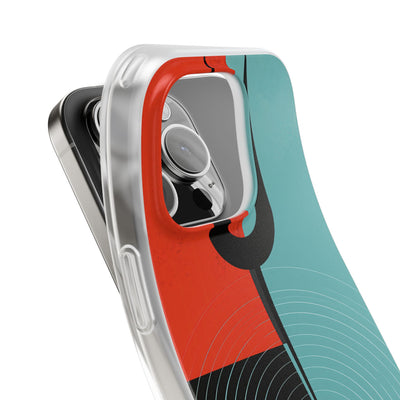 Teal Lite Phone Case for iPhone - Sonic Static Split