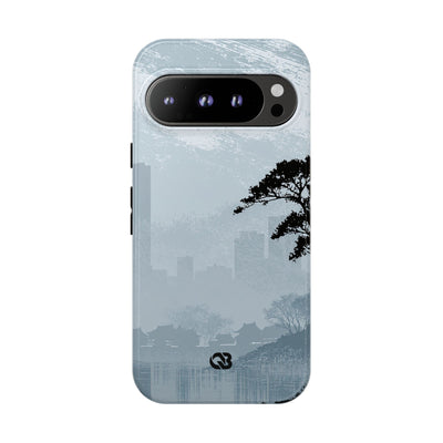 Grey Tough Phone Case for Google Pixel - Steel Slate Zen