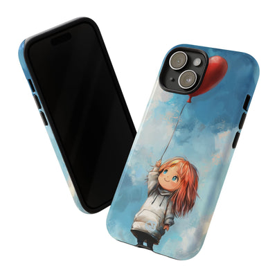 Crimson Heart Sky · Tough Phone Case for iPhone