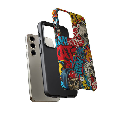 Skate Skull Riot · Tough Phone Case for Samsung · Red