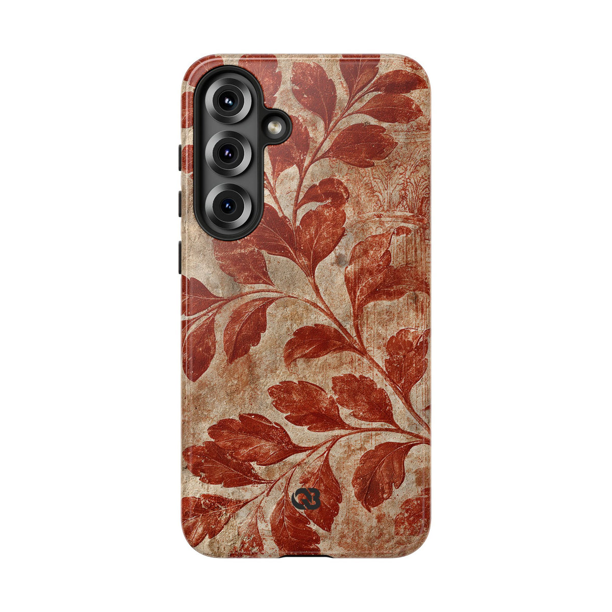 Terracotta Botanical Fresco · Tough Phone Case for Samsung · Red