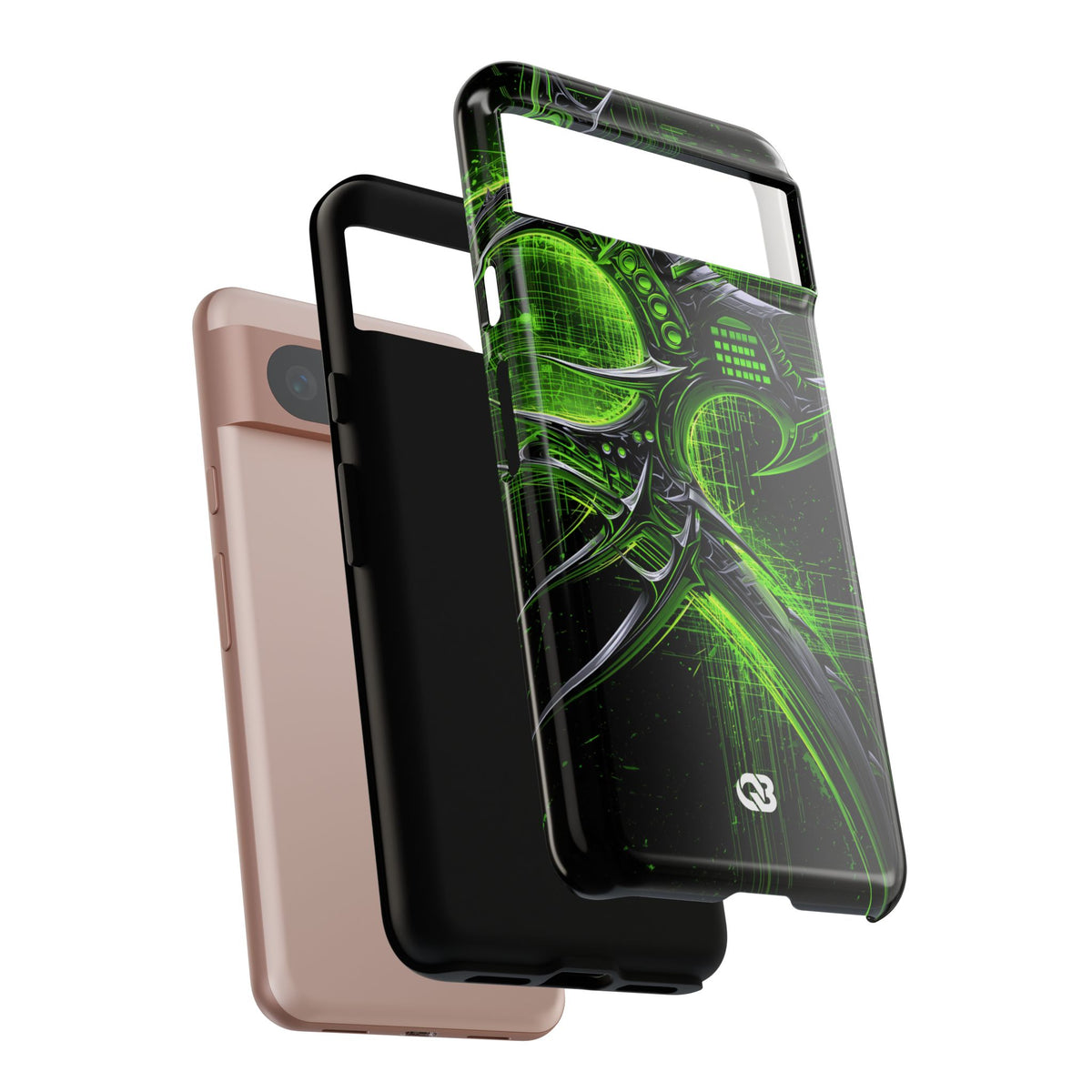 Cyber Sigil Grid · Tough Phone Case for Pixel ·  Green