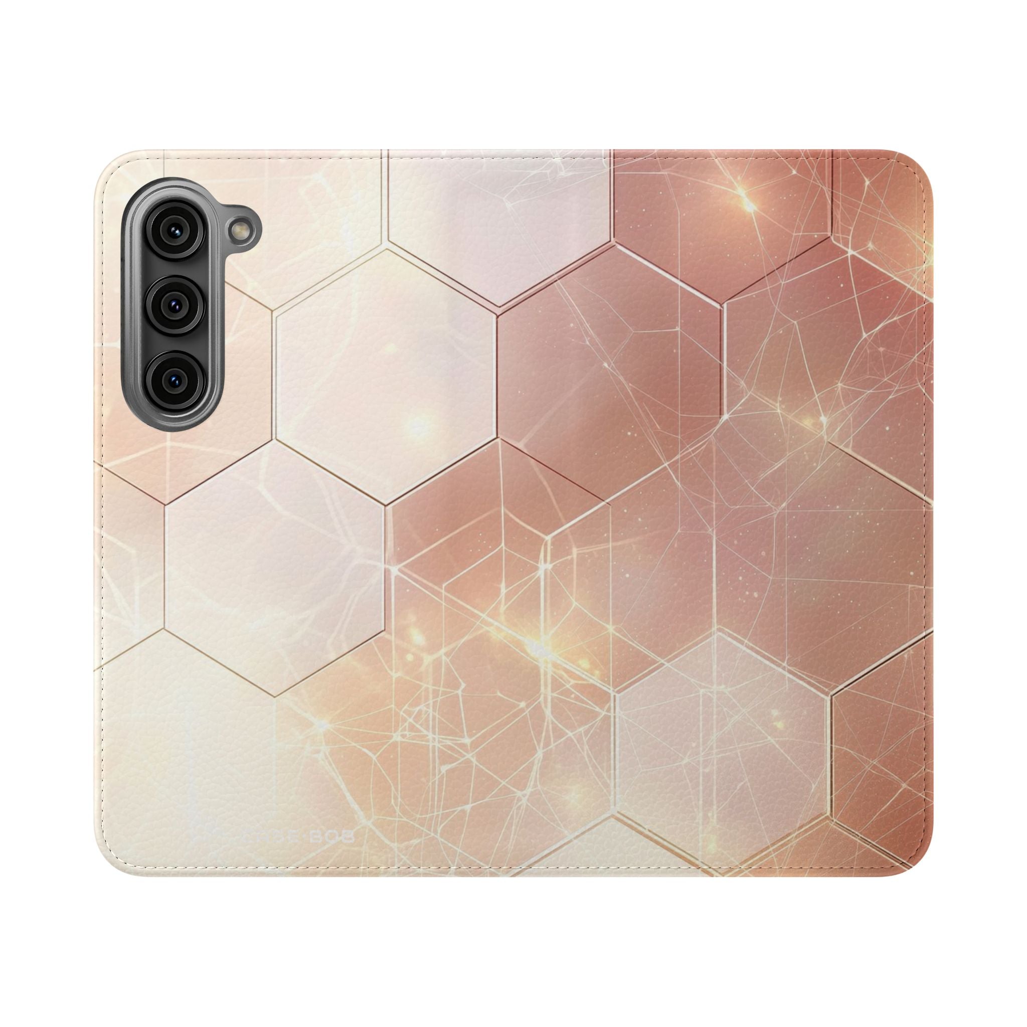Hexagon Glow - Samsung S23 Case - Wallet