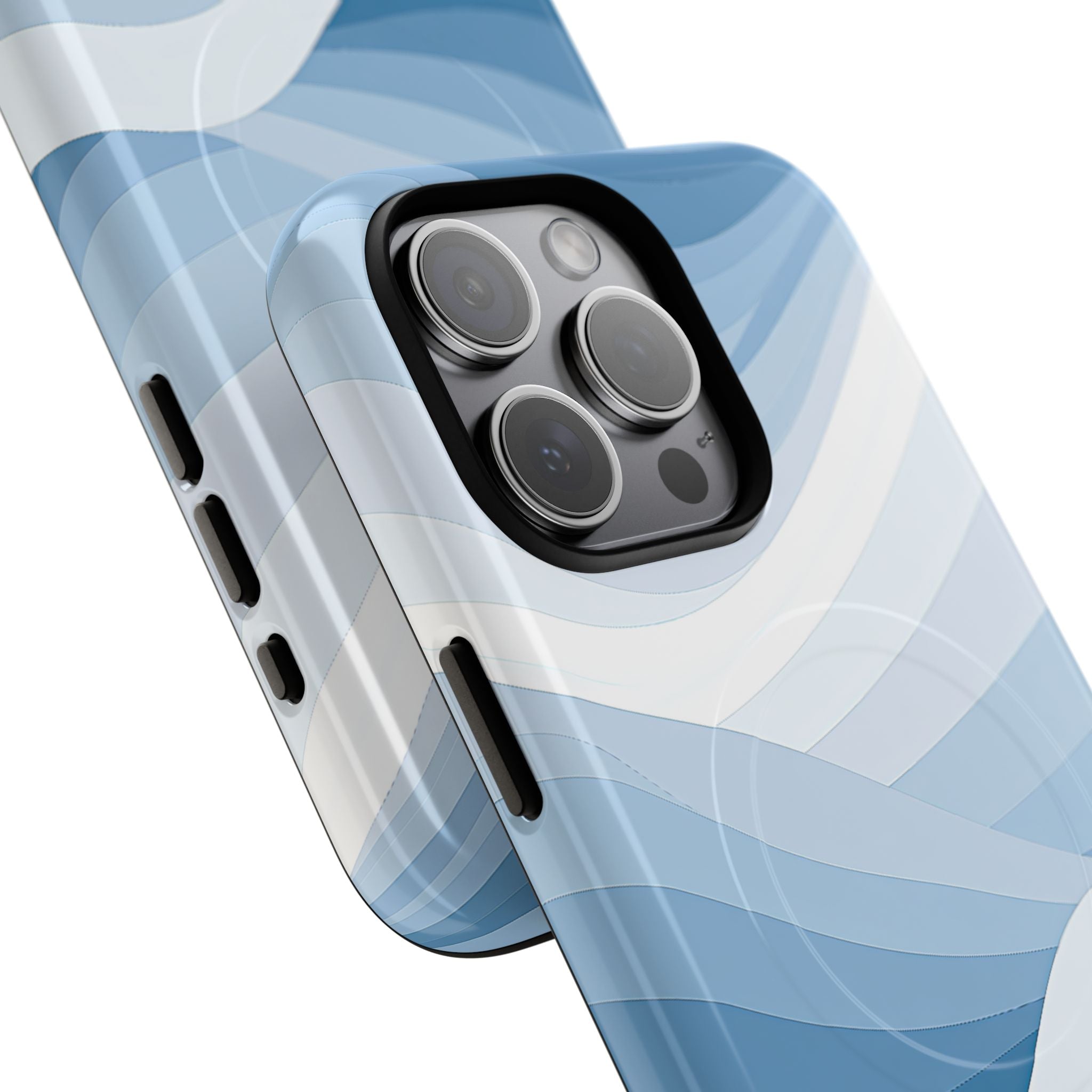 Blue Tough 2.0 Magsafe Phone Case for iPhone - Glacial Indigo Flow