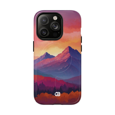 Crimson Mountain Dusk · Tough+ Phone Case for iPhone · Magsafe