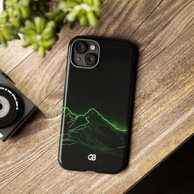 Nordic Mountain Contour · Tough Phone Case for iPhone · Black