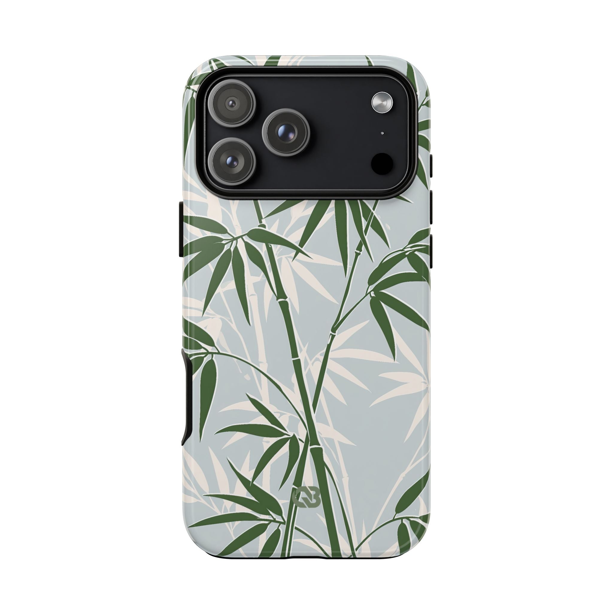 Green Tough Phone Case for iPhone - Kyoto Bamboo Canopy
