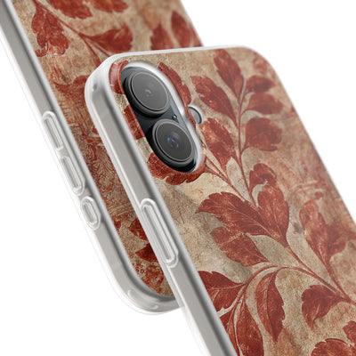 Terracotta Botanical Fresco · Lite Phone Case for iPhone ·  Red