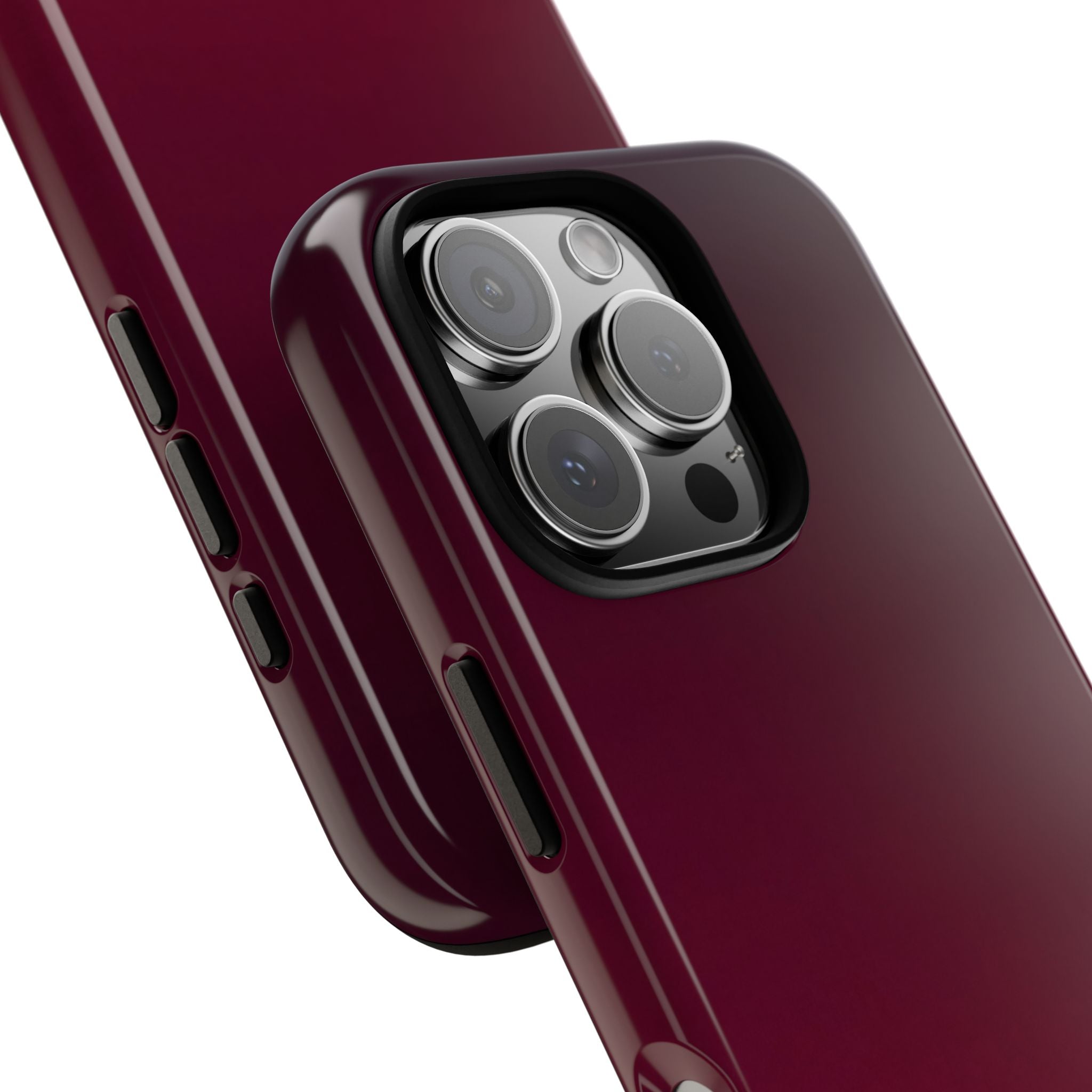 Red Tough Phone Case for iPhone - Deep Sangria Gradient