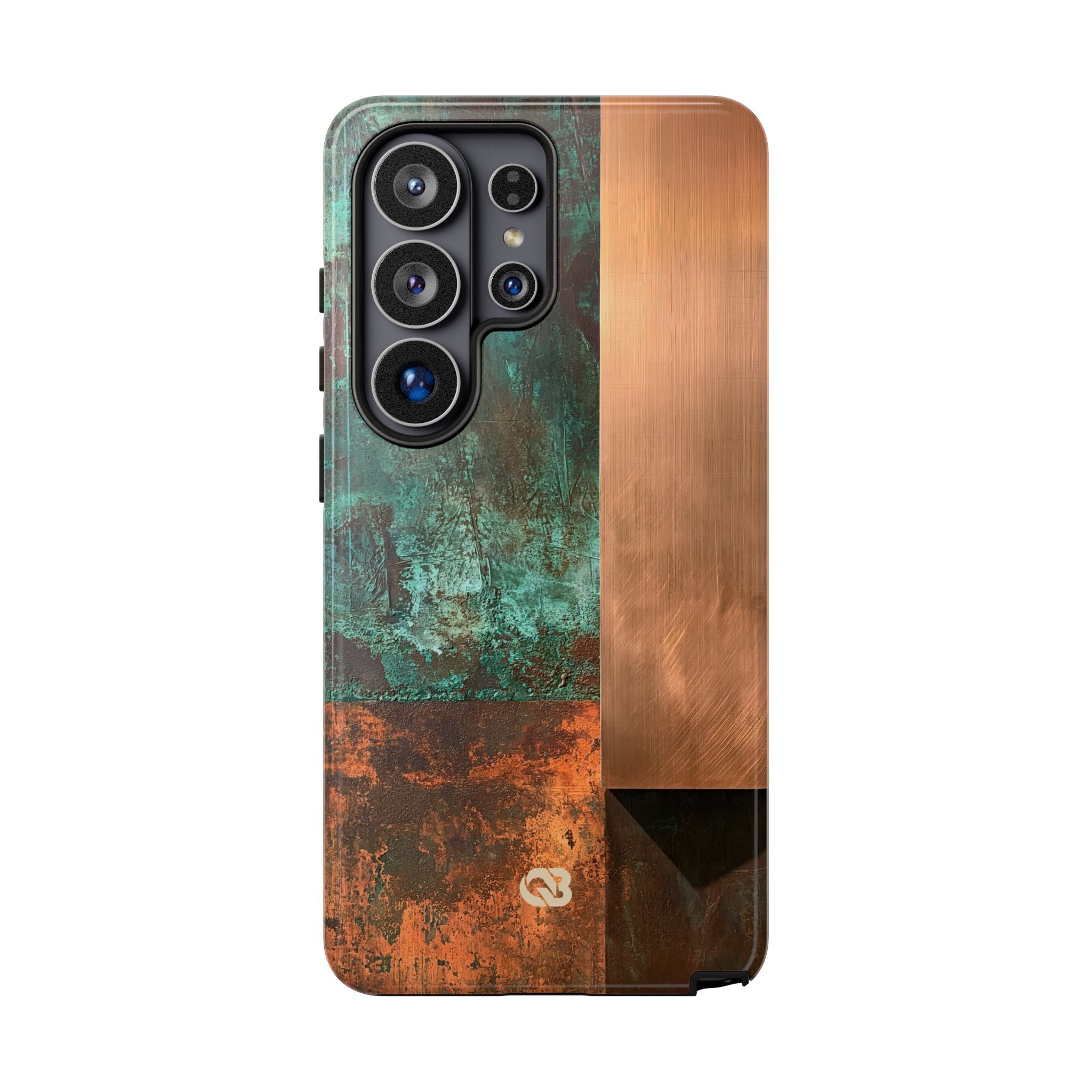 Teal Tough Phone Case for Samsung - Verdigris Copper Slab