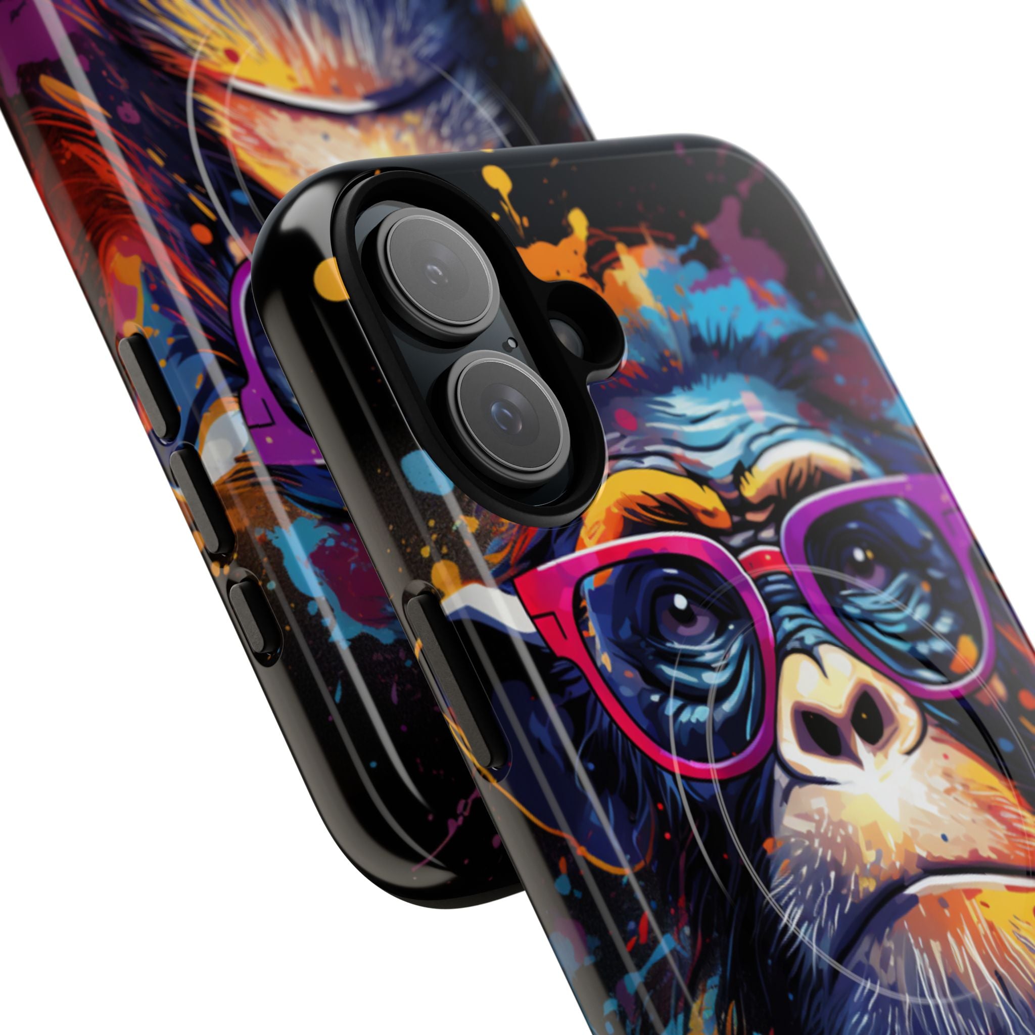 Neon Splatter Primate · Tough+ Magsafe