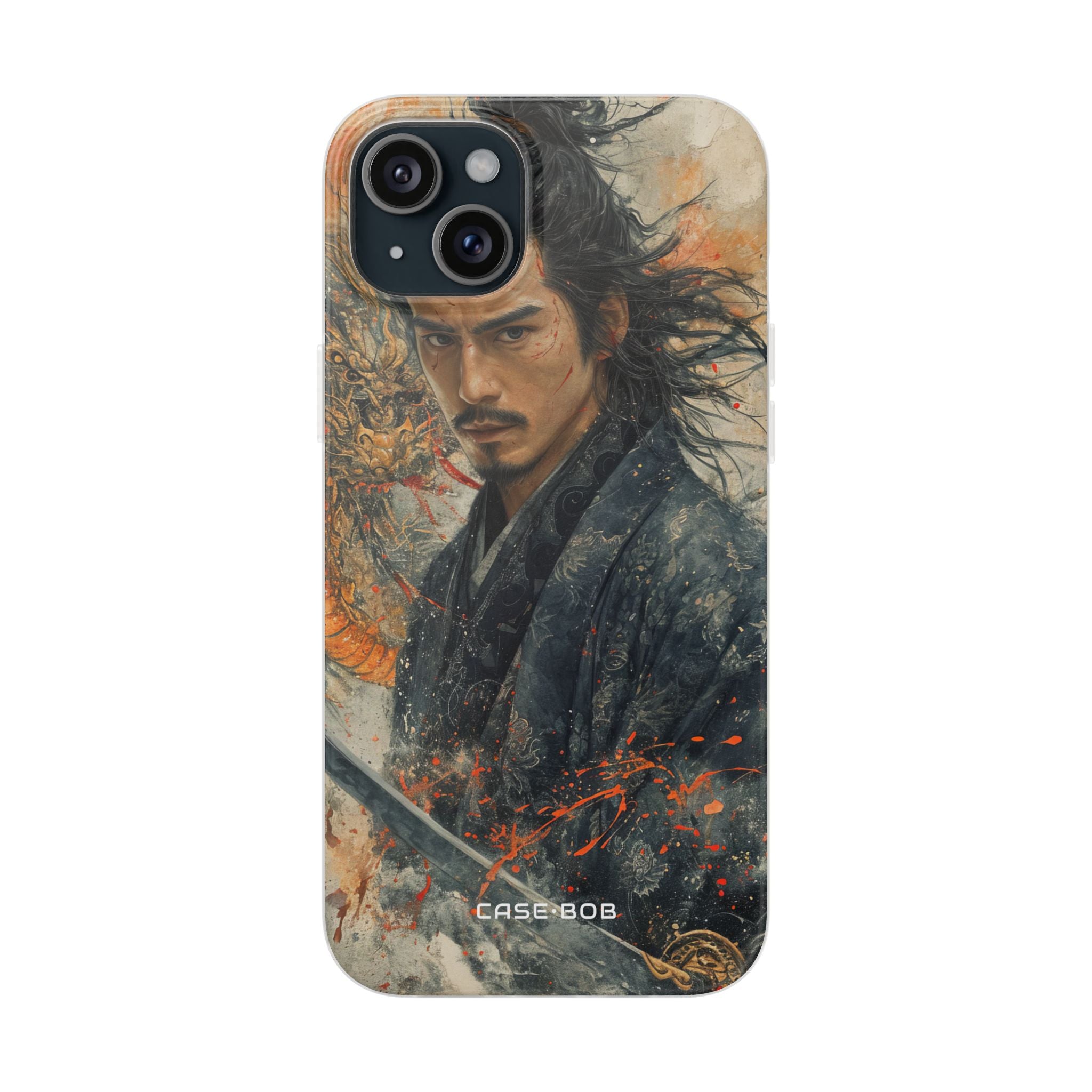 Dragonblade Warrior iPhone 15 Plus Cover - Blød