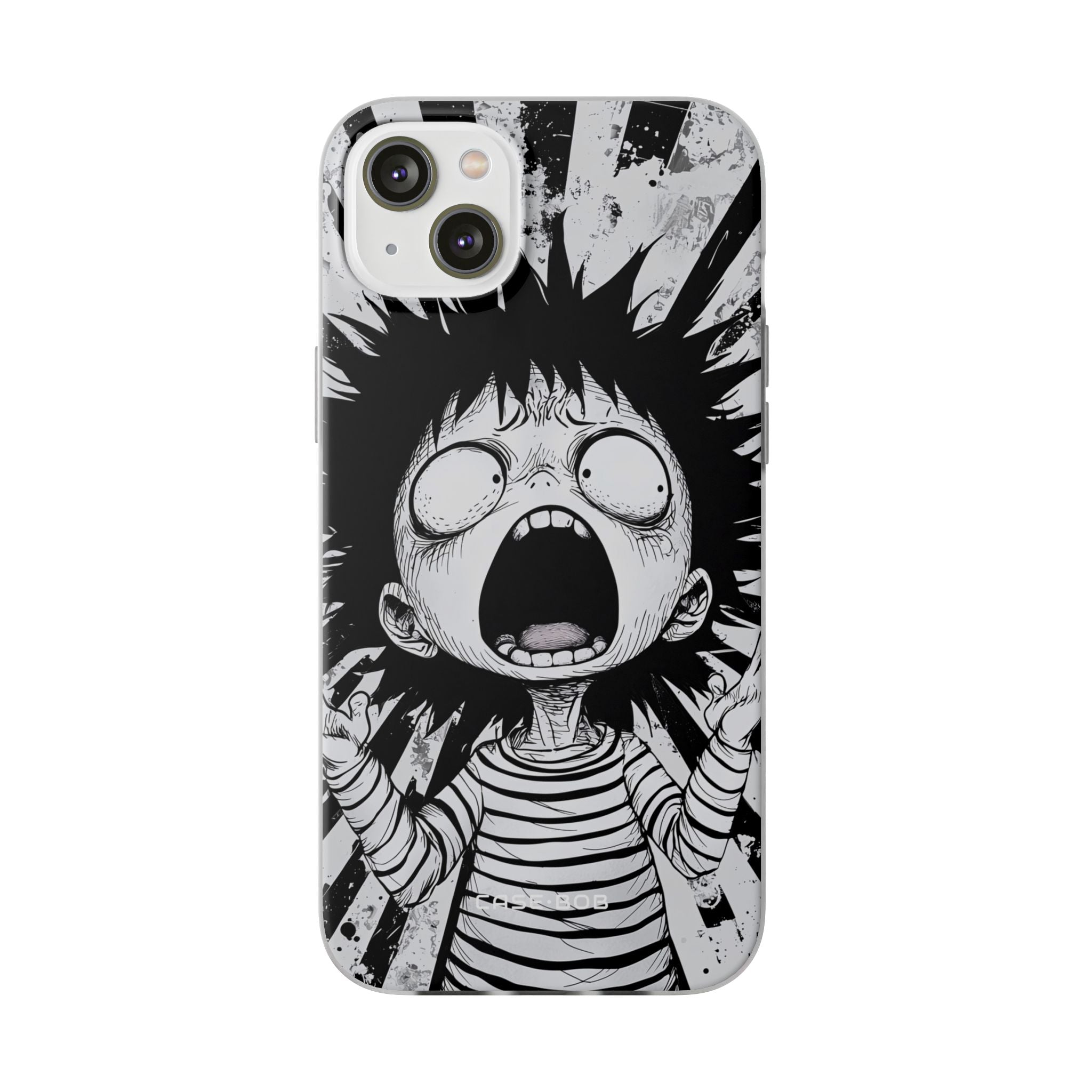 Screaming Stripes iPhone 14 Plus Case - Soft