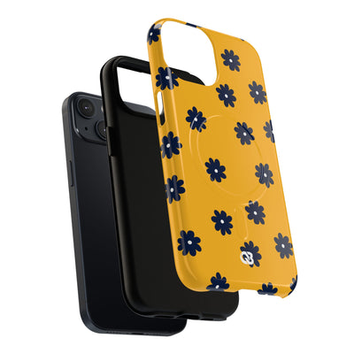 Navy Daisy Mustard · Tough+ Phone Case for iPhone · Magsafe