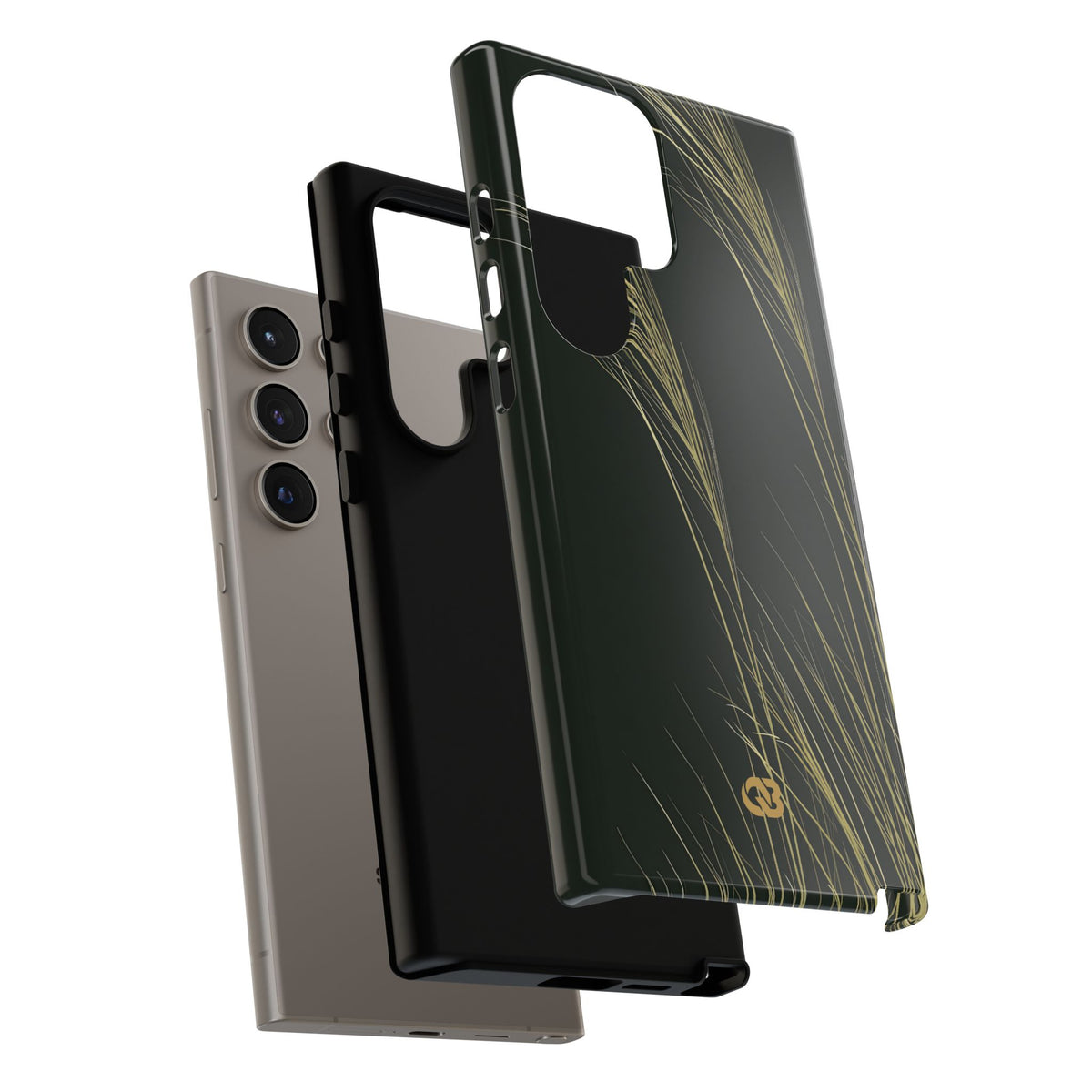 Golden Whispering Reeds · Tough Phone Case for Samsung · Green